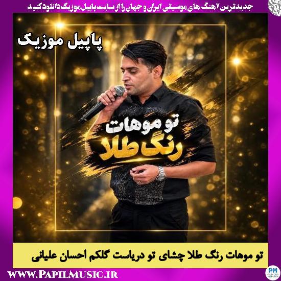 تو موهات رنگ طلا چشای تو دریاست گلکم احسان علیانی